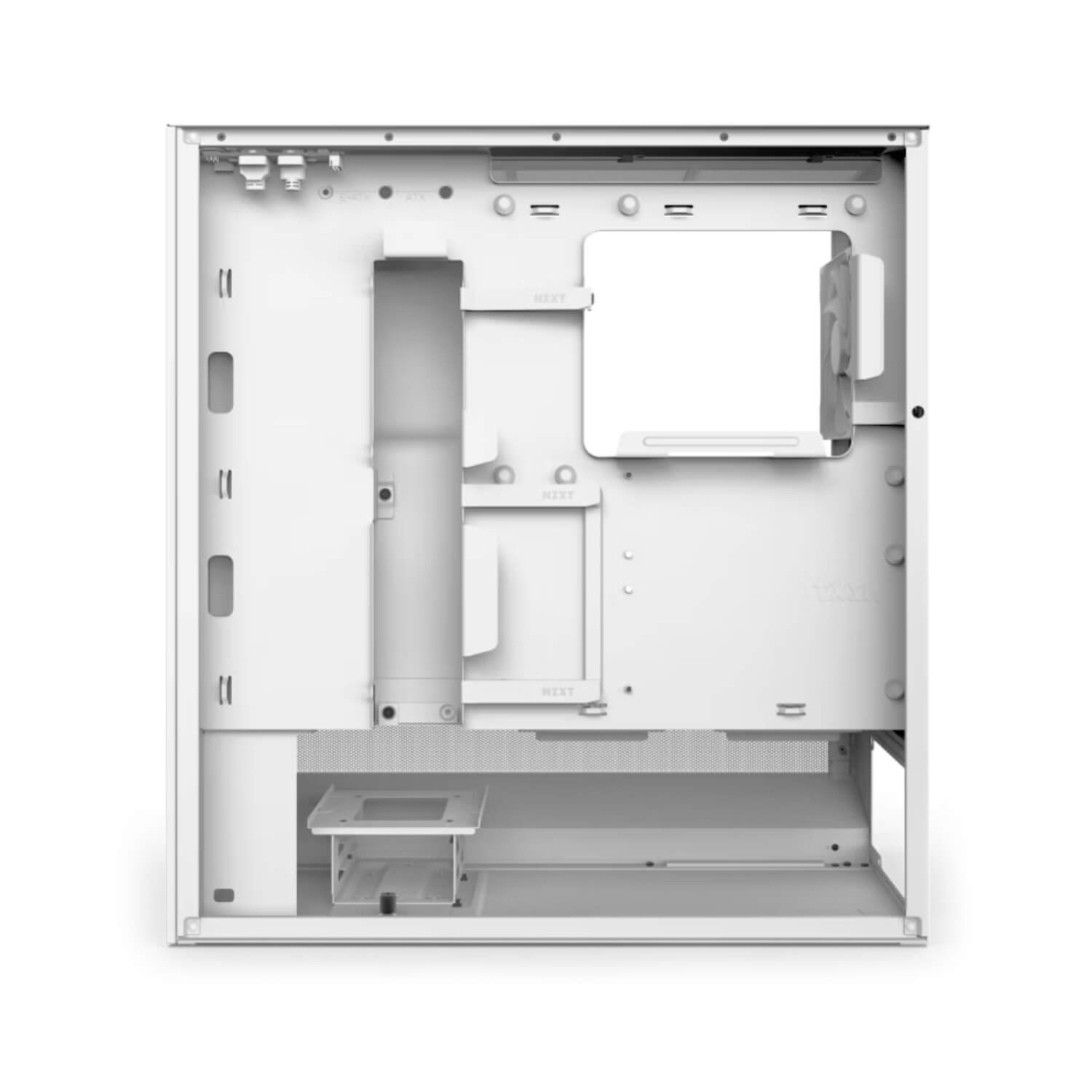 NZXT H5 Flow RGB (2024) - White,Tool-free, without PSU , 4X120mm RGB Fan, USB3.0, Audio & speaker