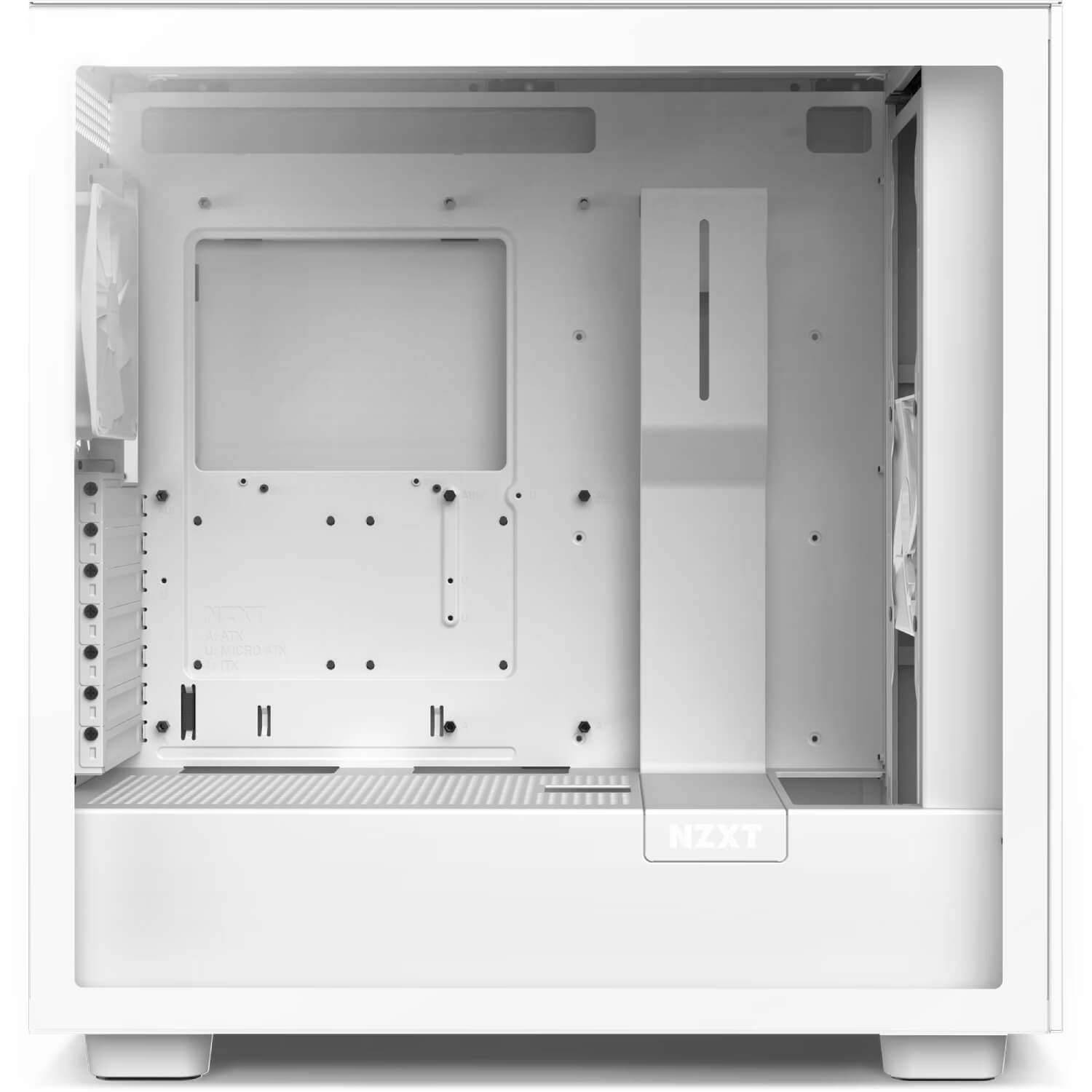 NZXT H7 Flow WHITE ,Tool-free, without PSU , 2X120mm Fan, USB3.0, Audio & speaker
