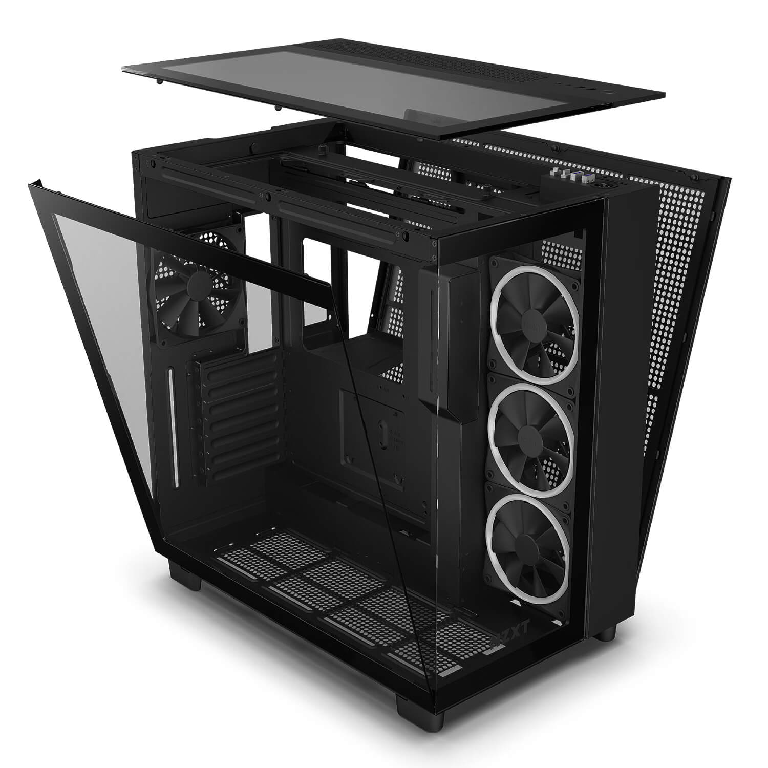 NZXT H9 ELITE Black ,Tool-free, without PSU , 4X120mm Fan, USB3.0, Audio & speaker