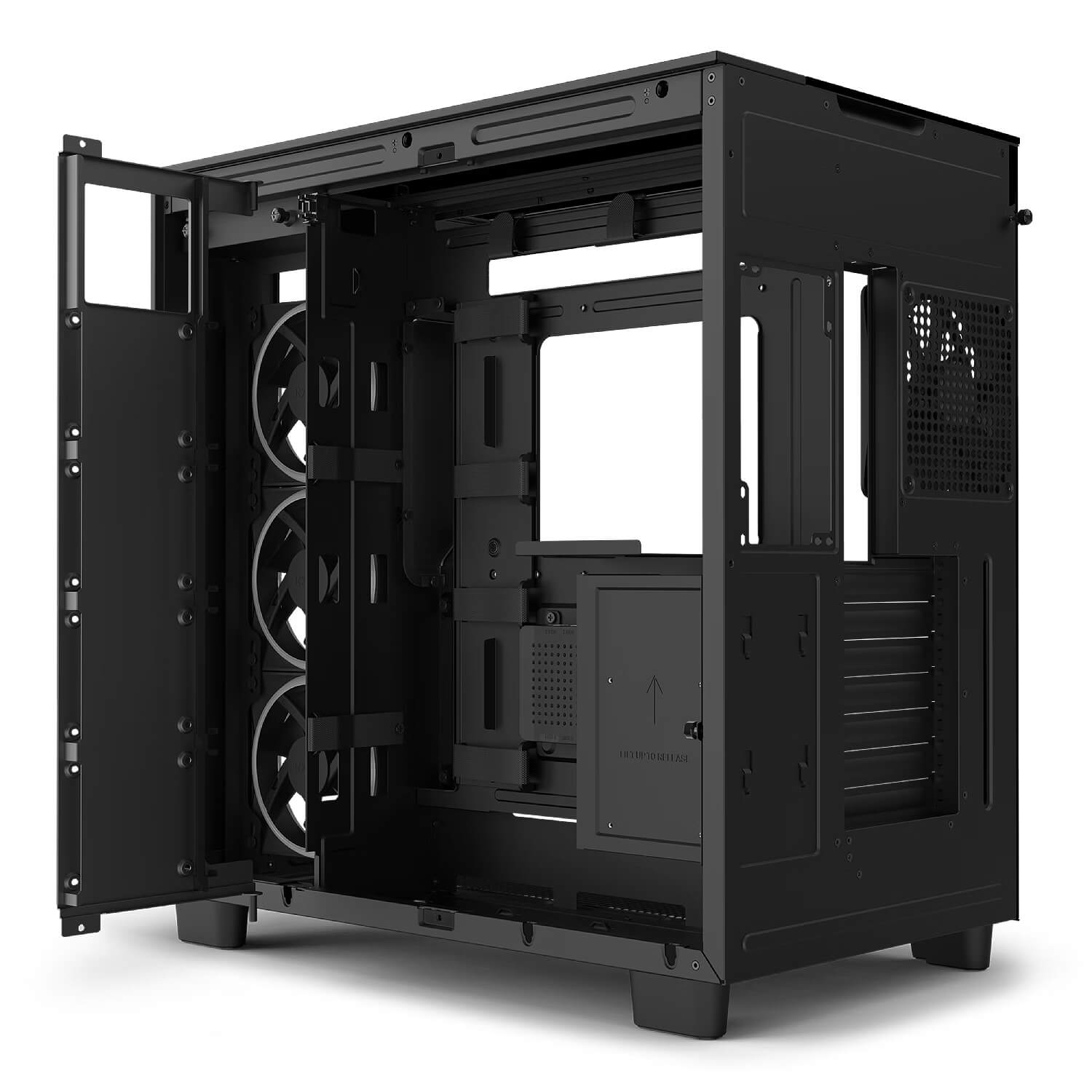 NZXT H9 ELITE Black ,Tool-free, without PSU , 4X120mm Fan, USB3.0, Audio & speaker