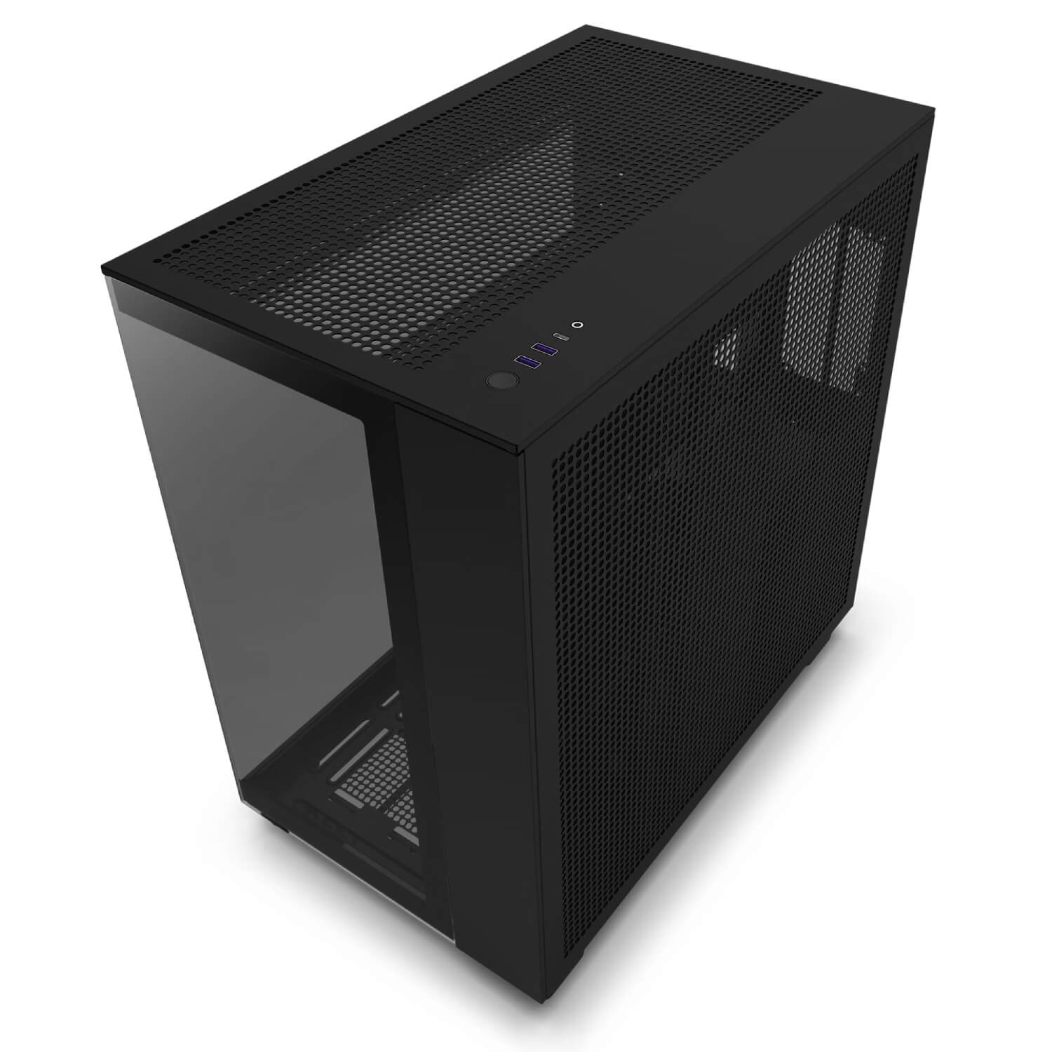 NZXT H9 FLOW Black ,Tool-free, without PSU , 4X120mm Fan, USB3.0, Audio & speaker