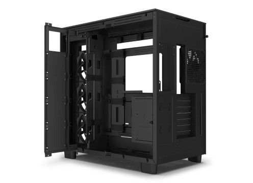 NZXT H9 FLOW Black ,Tool-free, without PSU , 4X120mm Fan, USB3.0, Audio & speaker