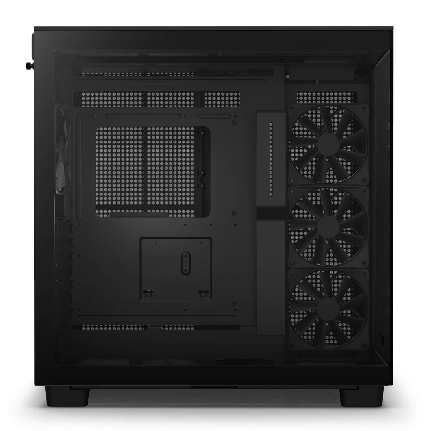 NZXT H9 FLOW Black ,Tool-free, without PSU , 4X120mm Fan, USB3.0, Audio & speaker