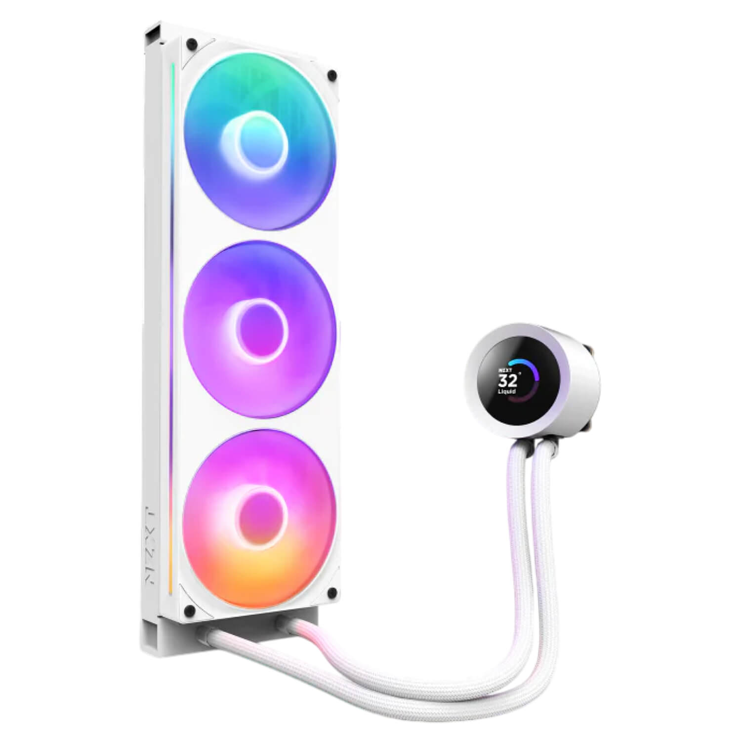 קירור נוזלי למעבד NZXT Kraken Plus 360 RGB 360mm White