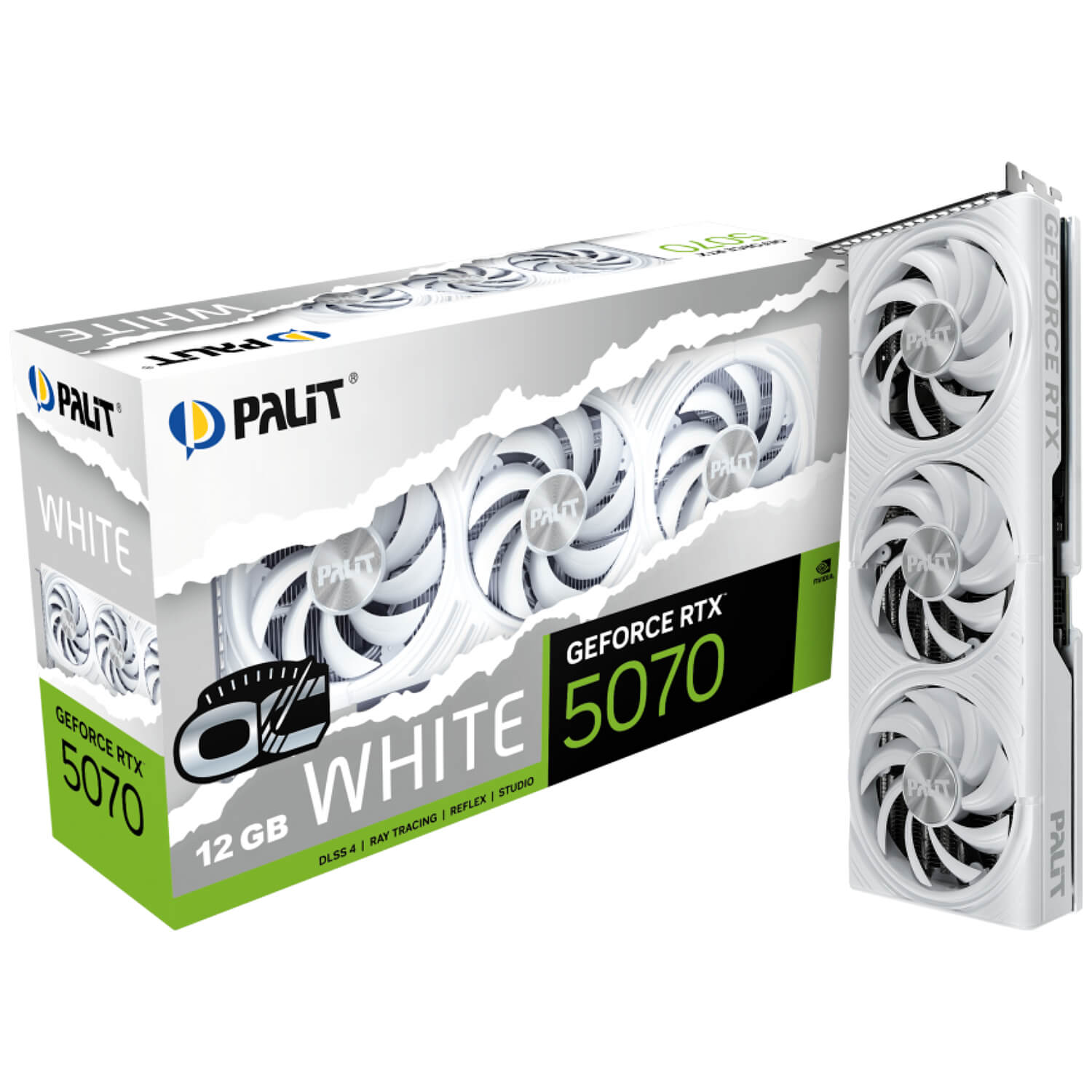 PALIT GeForce RTX 5070 White OC 12GB GDDR7 3DP+HDMI