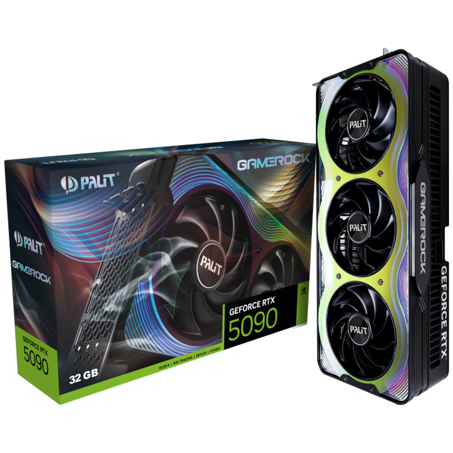PALIT GeForce RTX 5090 GameRock Triple Fan 32GB GDDR7 3DP+HDMI