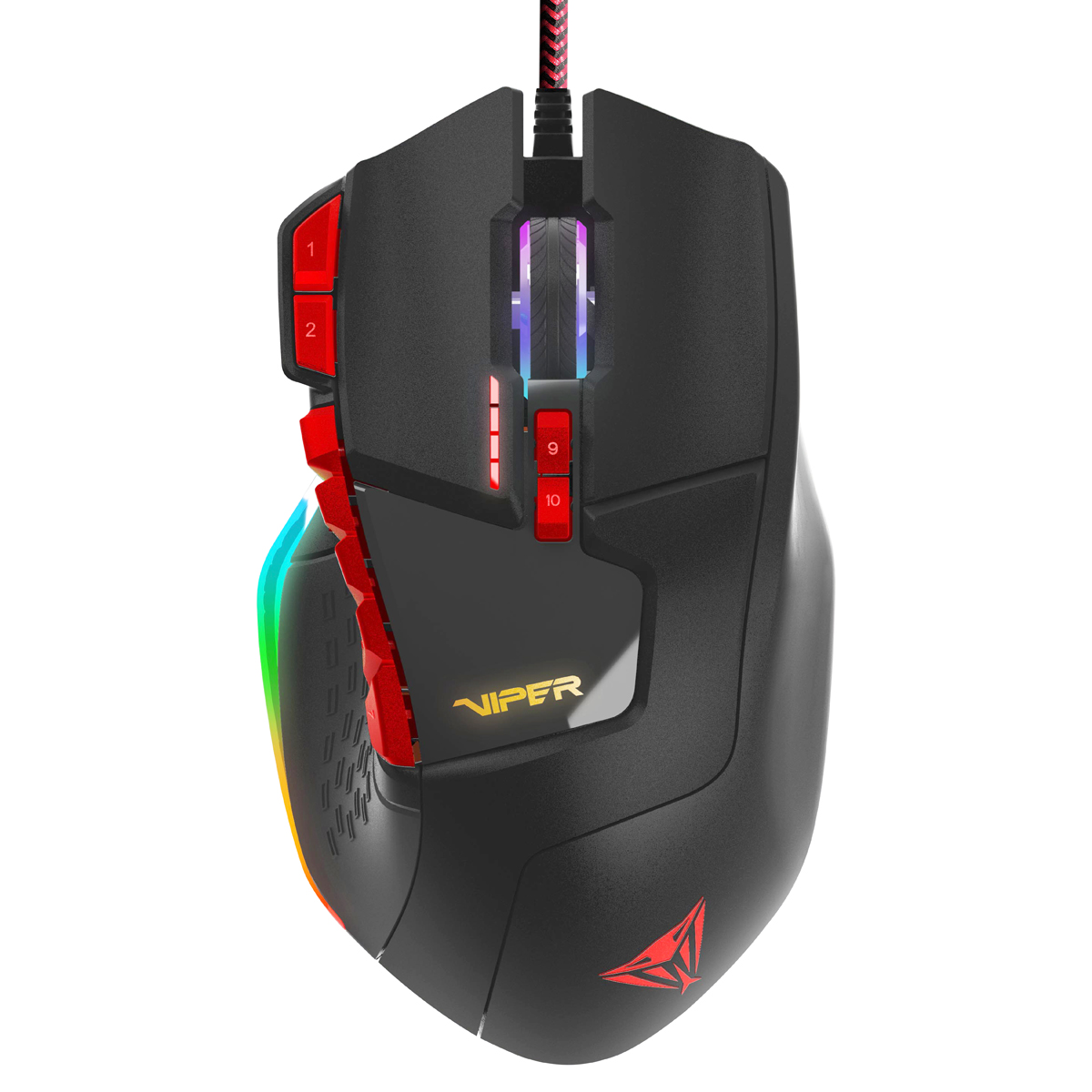 עכבר לייזר PATRIOT GAMING MOUSE PV570LUXWK: Mouse Laser RGB FPS+MMO Hybrid USB