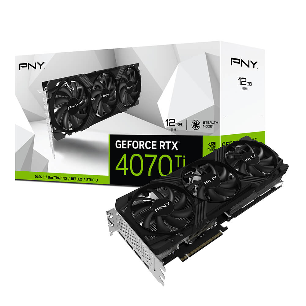 PNY nVIDIA Geforce 4070TI 12GB VERTO™ LED Triple Fan DLSS 3 3DP+HDMI