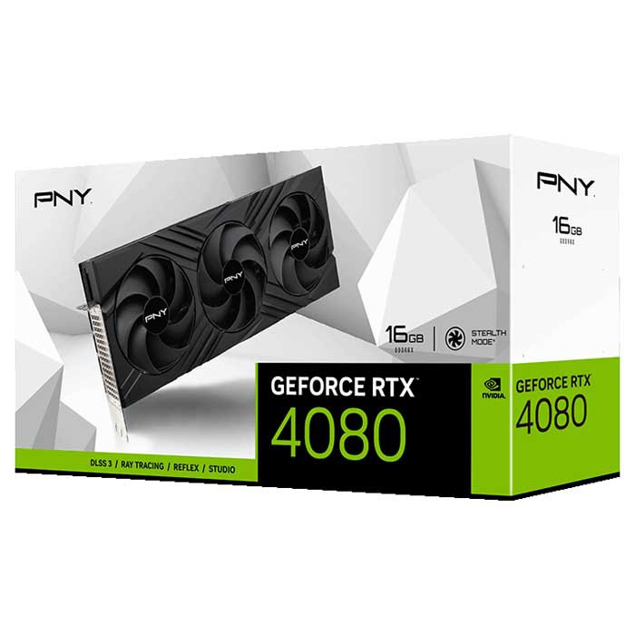 PNY nVIDIA Geforce 4080 16GB XLR8 Gaming VERTO™ EPIC-X RGB Triple Fan DLSS 3 3DP+HDMI