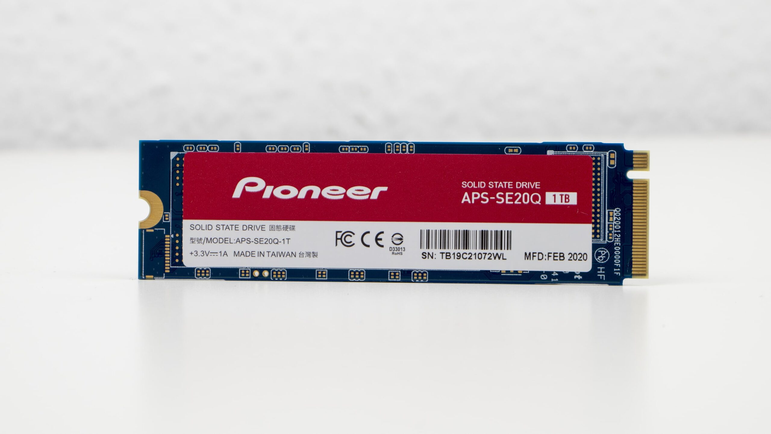 דיסק קשיח Pioneer® APS-SE20Q-1T 1TB SSD m.2 2280 PCIe G3x4 NVME