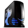 RAIDMAX NINJA Black+ WINDOW ,Tool-free, no PSU, 2X 120mm, USB2.0, Audio & speaker