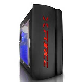 RAIDMAX XFORCE BLACK ,Tool-free , 2X 120mm, USB2.0, Audio & speaker