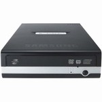 SAMSUNG Extenal DVD+-RW S204S X20 Lightscribe + SOFTWARE BLACK USB2