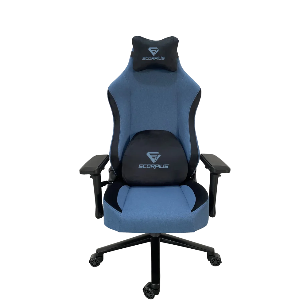 כיסא גיימינג שחור SCORPIUS PERFORMANCE BLUE GAMING CHAIR