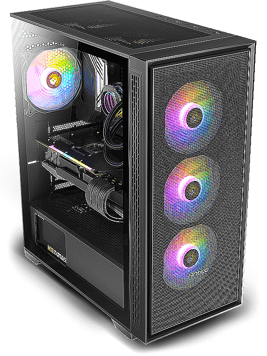 מחשב גיימינג שולחני Intel® Core i5® 10x 14400F + ASUS / GIGABYTE B760 + SSD 500GB NVME +32768MB DDR5 +GF-RTX5070 12288MB