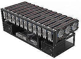 מחשב לכריית מטבעות קריפטוגרפיים Intel® Core Pentium® 2x G4400 + B250 + 240GB SSD + 8192MB + 12X RTX 4060 408Mh/s