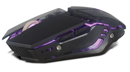 עכבר אופטי SILVER LINE GM804 Scorpius Optical Mouse BLACK USB