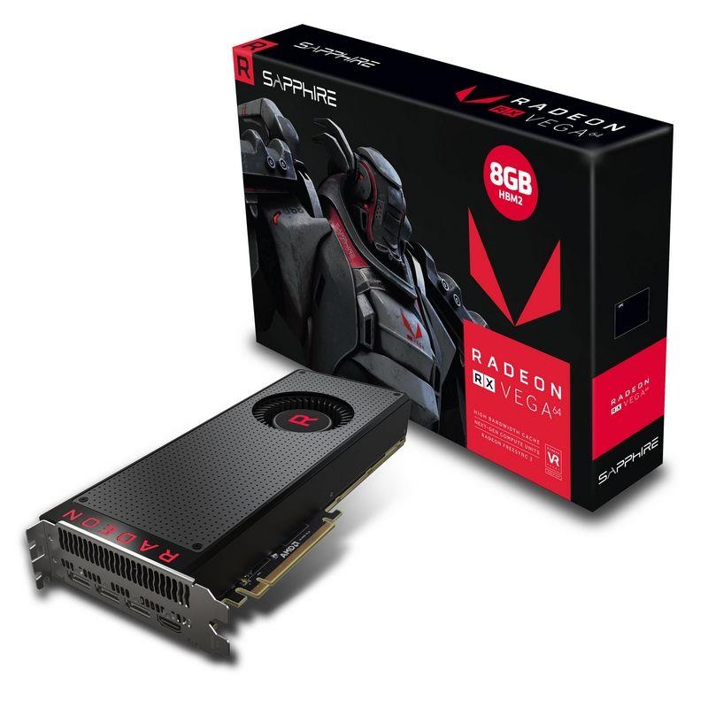 Sapphire RADEON RX VEGA 64 8G HBM2 HDMI / TRIPLE DP PCI-E