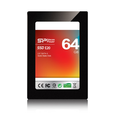דיסק קשיח Silicon Power® E20 64GB SSD 2.5" 34nm SATA2