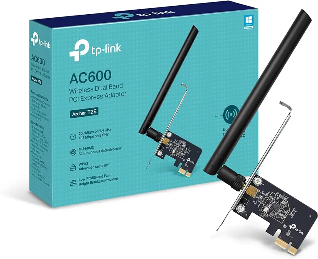כרטיס רשת TP-Link AC600 WiFi Dual Band PCIe Archer T2E
