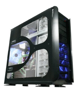 Thermaltake ARMOR LCS (LIQUID COOLING SYSTEM) BLACK (VD4000BWS) ALUMINUM + WINDOW,Tool-free, no PSU,120mm Fan, USB2.0, Audio & speaker