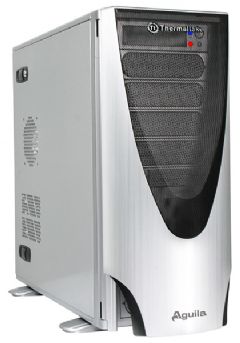 Thermaltake AGUILA SILVER ,Tool-free, no PSU,120mm Fan, USB2.0, Audio & speaker