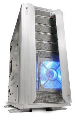 Thermaltake ARMOR JUNIOR SILVER ALUMINUM + WINDOW,Tool-free, no PSU,120mm Fan, USB2.0, Audio & speaker