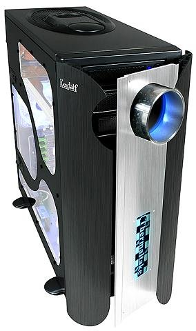 Thermaltake KANDALF BLACK + Window ,Tool-free, no PSU,120mm Fan, USB2.0, Audio & speaker