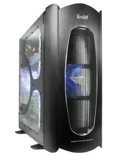 Thermaltake KANDALF BLACK + Window ,LCS (LIQUID COOLING SYSTEM)Tool-free, no PSU,120mm Fan, USB2.0, Audio & speaker