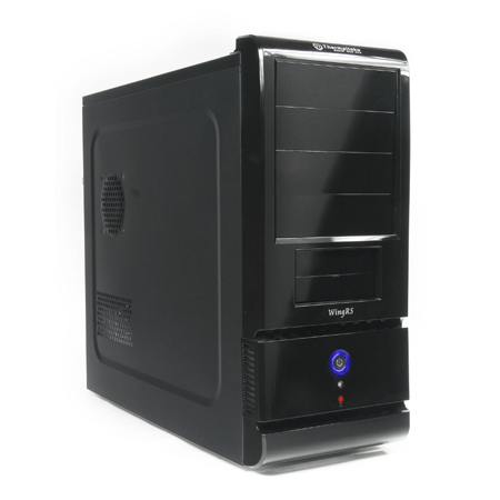 Thermaltake WING RS 100 Black ,Tool-free, no PSU,120mm Fan, USB2.0, Audio & speaker