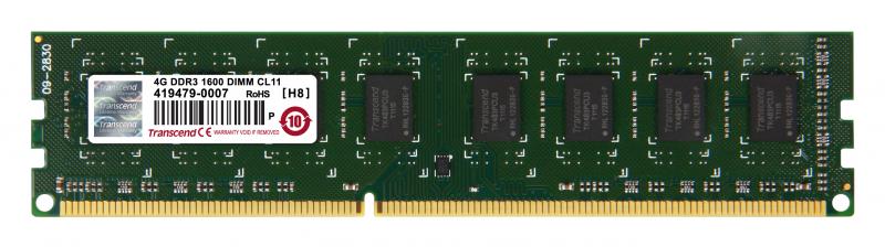 Transcend JetRAM DDR3 PC-12800 1600MHZ 4096MB CL11