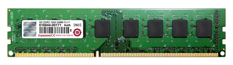 Transcend JetRAM DDR3 PC-12800 1600MHZ 8192MB CL11