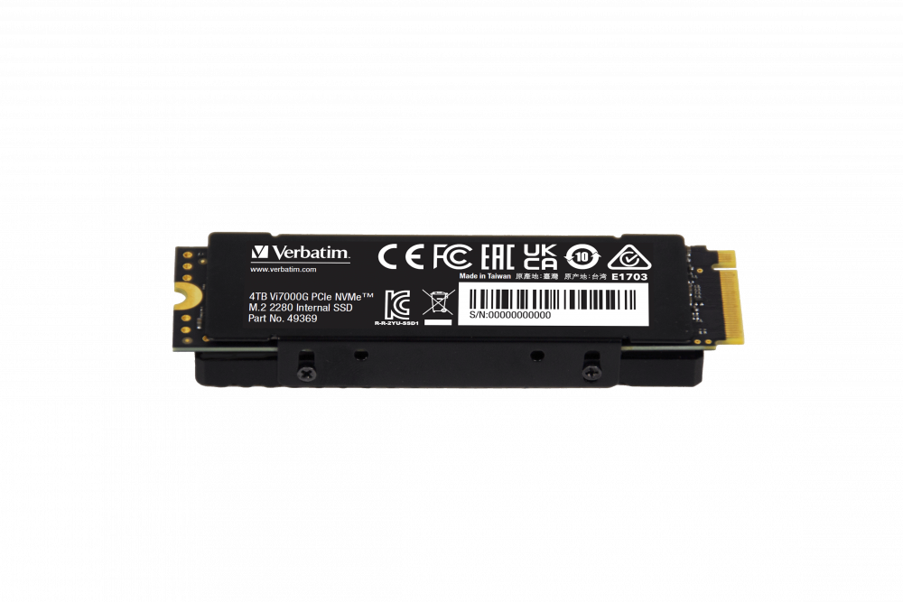 דיסק קשיח VERBATIM® Vi7000G Internal PCIe4 NVMe M.2 SSD 4TB
