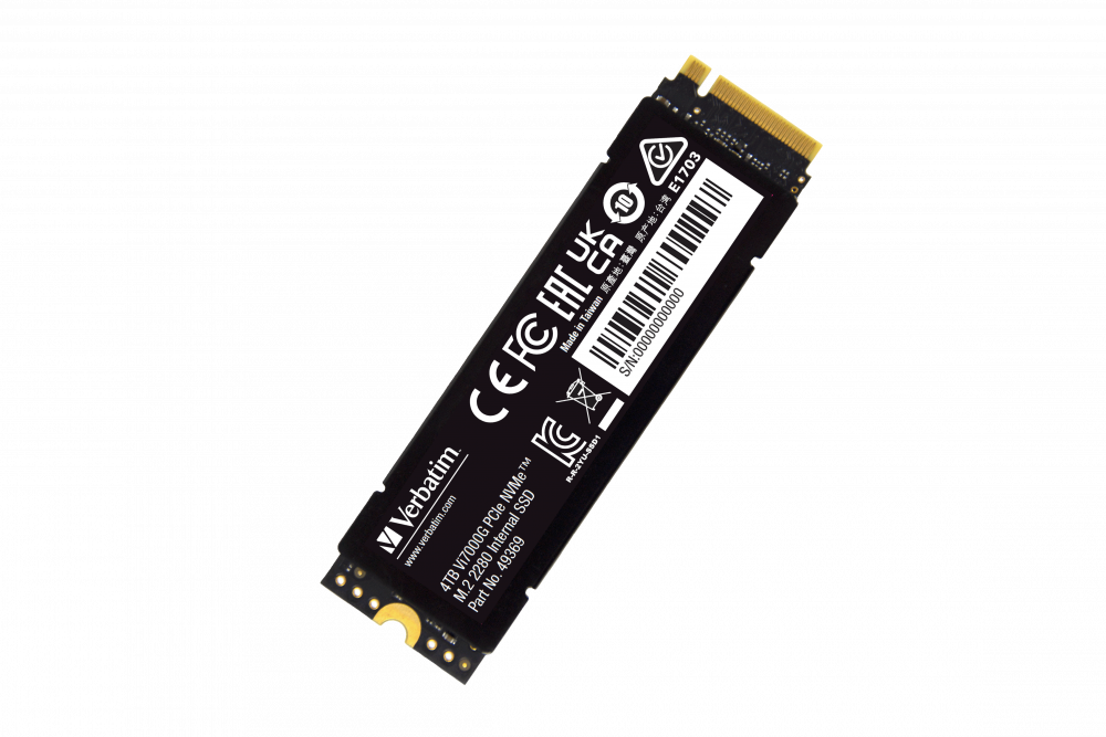 דיסק קשיח VERBATIM® Vi7000G Internal PCIe4 NVMe M.2 SSD 4TB