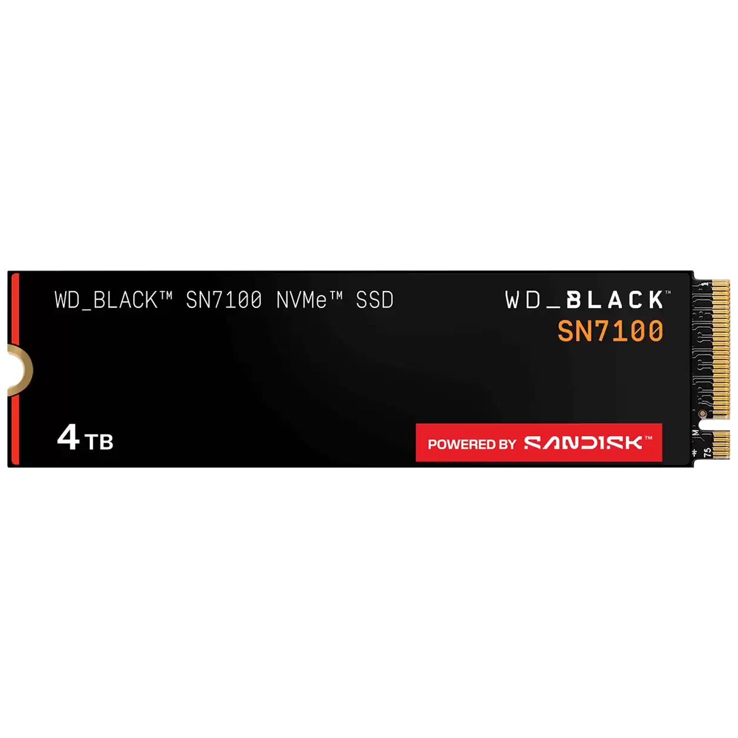 דיסק קשיח Western Digital® 4TB NVME Black SN7100 R/W 7250/6950 MB/s Gen4 x4 PCIe