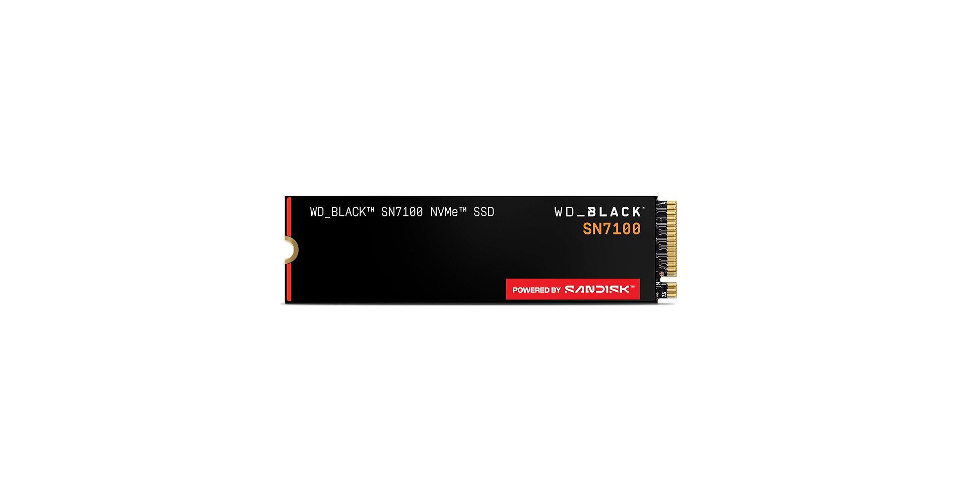 דיסק קשיח Western Digital® 500GB NVME Black SN7100 R/W 7250/6900 MB/s Gen4 x4 PCIe