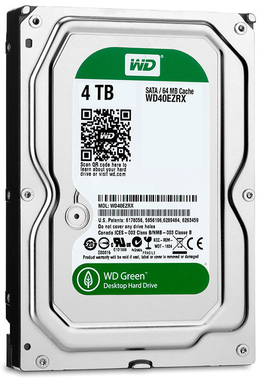 כונן קשיח WD Caviar® SE SATA II‎/III WD40EZRX 4000GB 64MB Western Digital