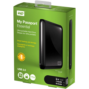 דיסק קשיח Western Digital WDBACX0010BBK-EESN Passport Drive 1000GB