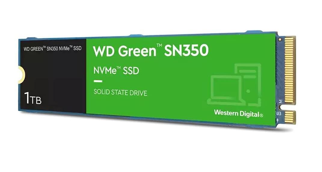 דיסק קשיח Western Digital® 1000GB NVME Green SN350 Gen3 x4 PCIe