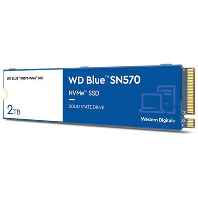 דיסק קשיח Western Digital® 2TB NVME Blue SN570 Gen3 x4 PCIe