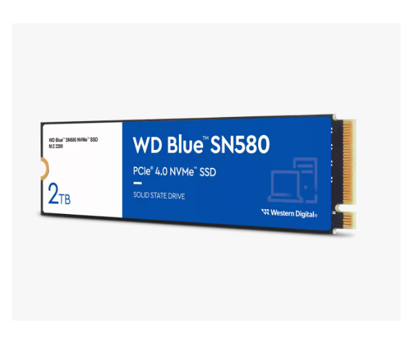 דיסק קשיח Western Digital® 2000GB NVME Blue SN580 Gen3 x4 PCIe