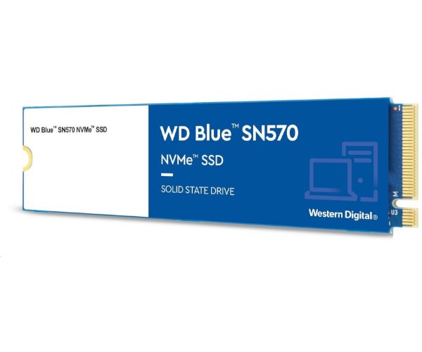 דיסק קשיח Western Digital® 500GB NVME Blue SN570 Gen3 x4 PCIe