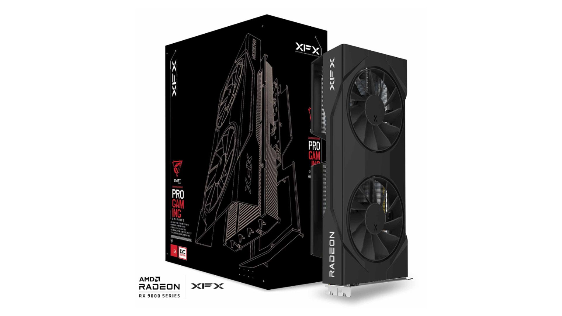 XFX Swift AMD Radeon RX 9060 XT OC Gaming Edition 16GB 128Bit GDDR6 +2DP +HDMI PCI-E