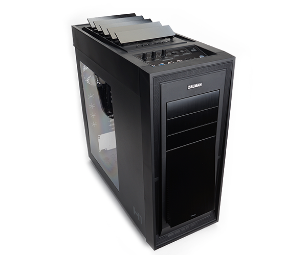 ZALMAN™ H1 ATX Full Tower Black ,Tool-free, no PSU, + FAN CONTROLER 1X 20CM FAN & 3X12CM FAN , USB2.0/3.0, Audio