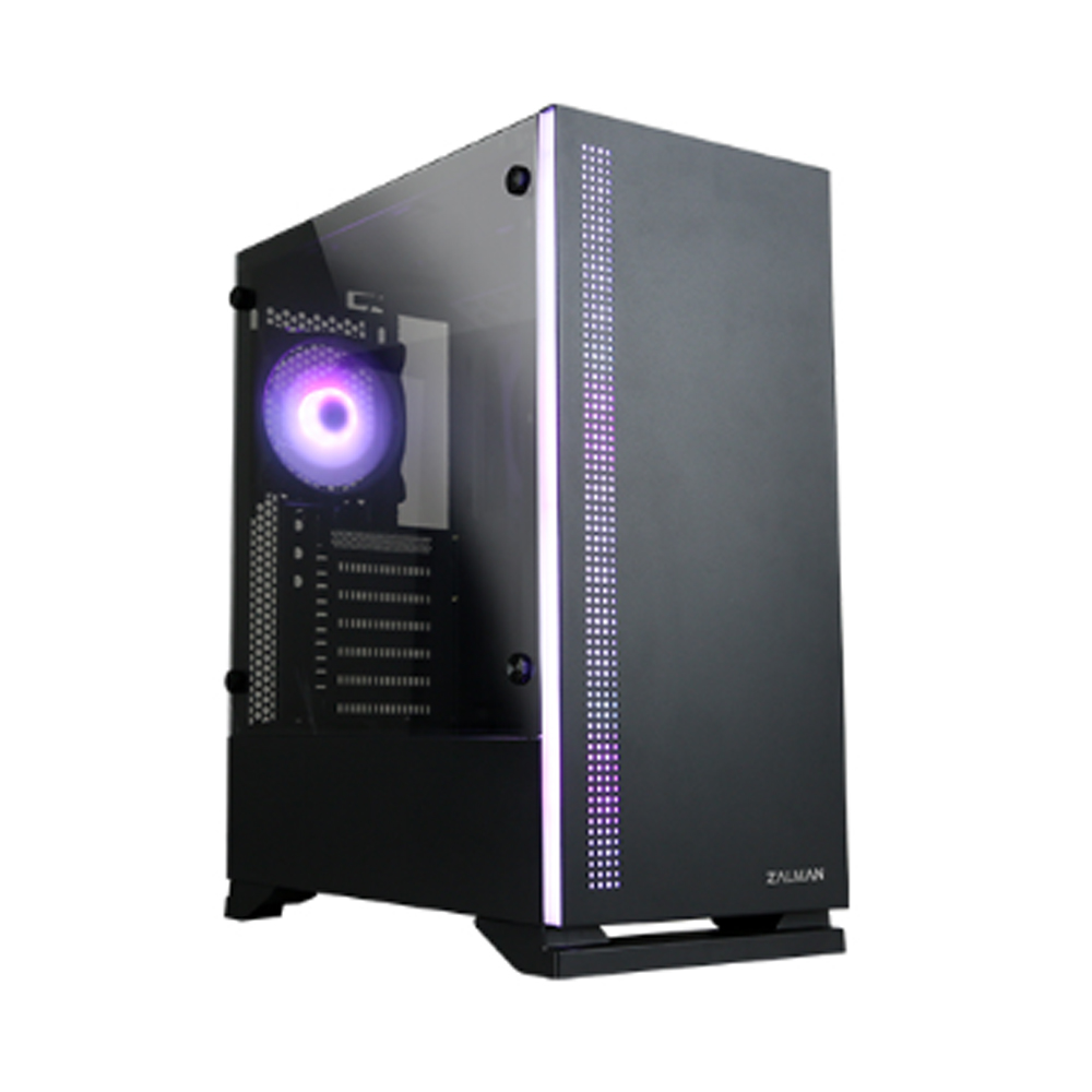 ZALMAN™ S5 Black ATX Mid Tower Black ,Tool-free, no PSU, 2X120MM RGB FAN, USB2.0/3.0, Audio