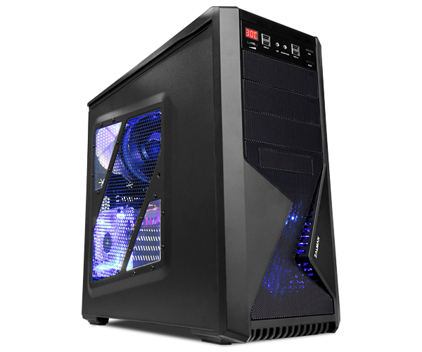 ZALMAN™ Z9 Plus ATX Mid Tower Black ,Tool-free, no PSU, 2X 120mm FAN , USB2.0, Audio