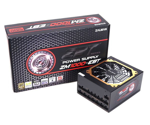 ספק כח ZALMAN™ Power Supply ZM1000-EBT 1000W ACTIVE PFC,SATA