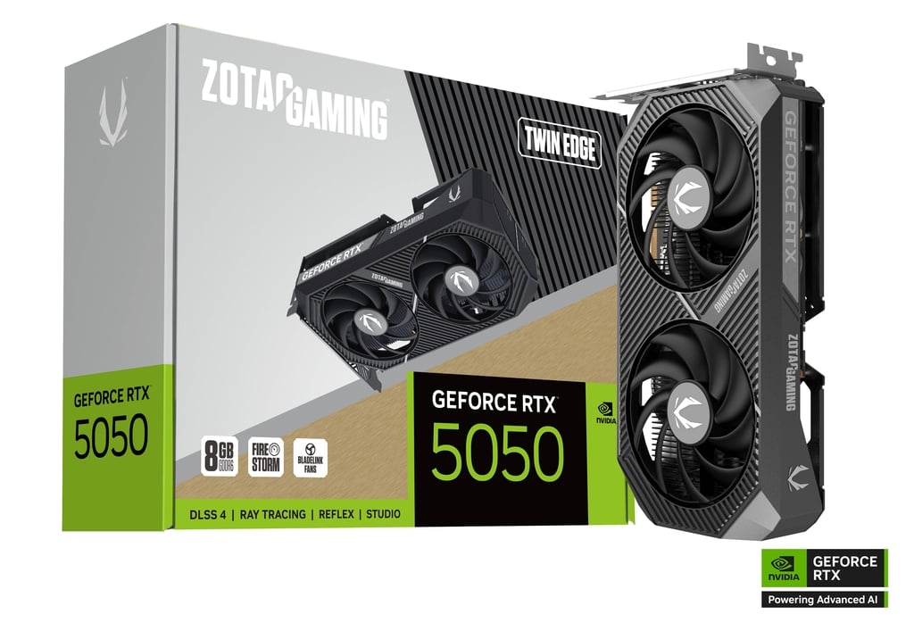 ZOTAC GAMING GeForce RTX 5050 Twin Edge 8GB DisplayPort / HDMI, PCI-E