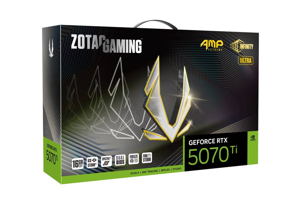 ZOTAC GAMING GeForce RTX 5070 Ti AMP Extreme INFINITY ULTRA Triple Fan 3DP+HDMI