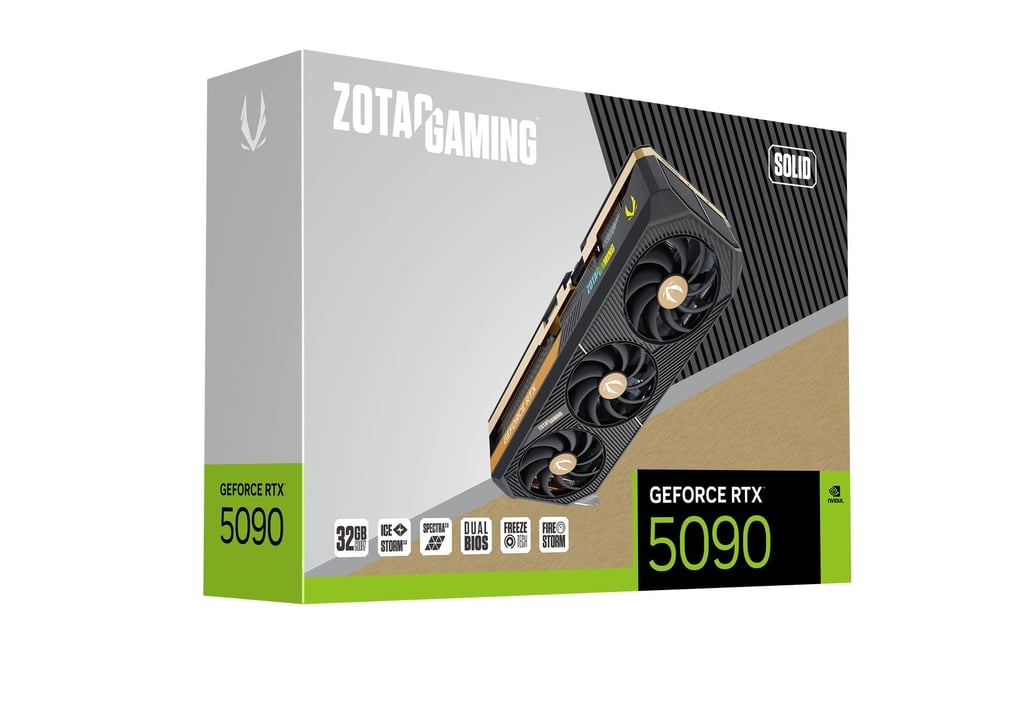 ZOTAC GAMING nVIDIA Geforce 5090 32GB GDDR7 SOLID Triple Fan 3DP+HDMI